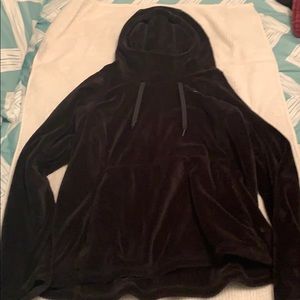 NorthFace cowl neck fleece hoodie